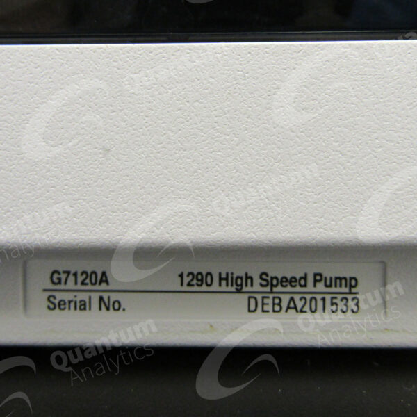 Agilent 1290 Infinity II High Speed Pump