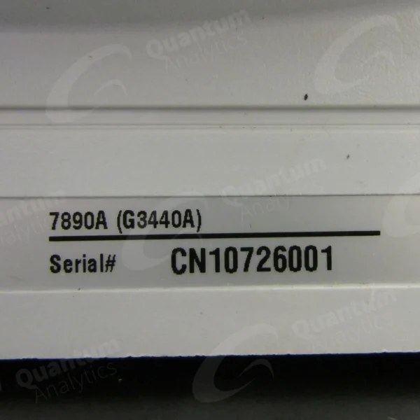 Agilent 7890A GC System (G3440A) - serial number