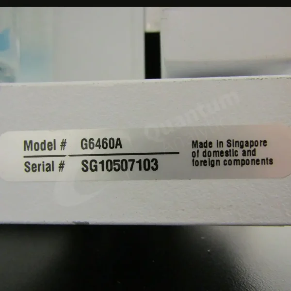 Agilent 6460 Triple Quadrupole LC/MS